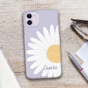 Personalized Daisy Flower Purple Protective Case