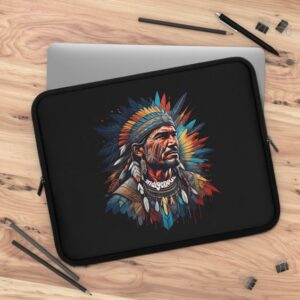 Native Indian Chief Graphic Laptop Sleeve